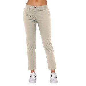 *NEW* Langwyqu Women's Low Rise Cropped Chino Work Pants - Sz M